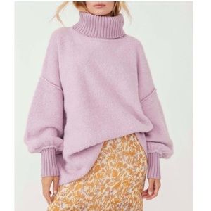 Free people milo oversized turtleneck sweater